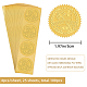 CRASPIRE 2 Inch Gold Embossed Envelope Seals Stickers Student Council 100pcs Adhesive Embossed Foil Seals Stickers Label for Wedding Invitations Gift Packaging DIY-WH0211-266-2