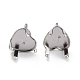 Accessoires des clous d'oreilles en 304 acier inoxydable STAS-B004-08P-A-1
