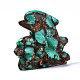 Delfino assemblato bronzite naturale e ornamento modello diaspro acqua terra sintetica G-N330-37B-3