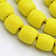 Handmade Frosted Lampwork Beads Strands LAMP-J054-04-1