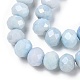 Hebras de perlas de vidrio electrochapadas facetadas GLAA-C023-02-A04-3