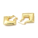 Rack Plating Brass Rhombus Hoop Earrings for Women EJEW-G342-01G-2