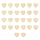 Unicraftale 26 Stück Legierung Alphabet Metall Charms goldenes Herz mit Alphabet Anhängern Buchstaben A~Z Charms 2 mm Loch Anhänger für DIY Halskette Armbänder Schmuckherstellung PALLOY-UN0001-13G-NR-1