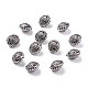 Flat Round Antique Acrylic Beads PACR-S206-10AS-1
