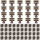 Gorgecraft 40 lot de mini charnières antiques avec 20 loquets rétro et 240 vis AJEW-GF0005-98-1