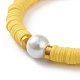 Bracelets élastiques faits à la main de perles heishi en pâte polymère BJEW-JB05759-02-2