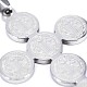 304 Saint acciaio pendenti croce Benedetto medaglia inox STAS-F012-12-3