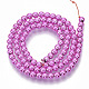 Chapelets de perles en hématite synthétique électrolytique sans magnétiques G-S365-015D-3