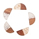 Transparent Resin & Walnut Wood Pendants RESI-CJ0001-46-8