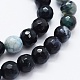 Faceted Natural Agate Beads Strands G-F561-6mm-D10-3
