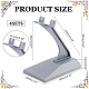 FINGERINSPIRE 4 Sets Plastic Model Plane Display Stand Gray Detachable Display Holder Universal Aircraft Model Plane Stand No Airplane Model Show Stand for Building Blocks Planes Accessories ODIS-FG0001-76-2