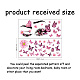 Superdant pegatinas de pared de pestañas rosas DIY-WH0228-669-2