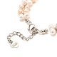 Natural Fresh Water Pearl Beaded Bracelets BJEW-D447-08G-01-4