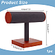 T-Shaped Bar Wood Covered with Microfiber Bracelet Display Stands BDIS-WH0011-01B-2