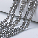 Chapelets de perles en verre électroplaqué EGLA-A034-J3mm-Y01-1