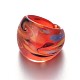 Смешанный Lampwork ручной широкий группа кольца RJEW-X0005-B-2