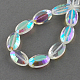 Electroplate Glass Beads Strands EGLA-S059-22x14mm-07-2