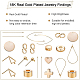 Benecreat 10 Uds 18k chapado en oro s-hook corchetes collar cierres fornituras de la joyería para la fabricación de joyas de diy KK-BC0003-76G-3