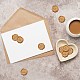 SUPERDANT 50 Pcs Top Secret Wax Seal Stickers Text Envelope Seals 1.21in Round Seal Adhesive Sticker for Sealing Wedding Invitations Envelope Cards Box Decoration DIY-SD0001-60C-6