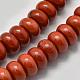 Chapelets de perles en jaspe rouge naturel G-K208-29-3