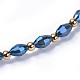Electroplate Glass Beads Stretch Bracelets BJEW-JB04306-04-2