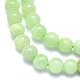Chapelets de perles de jade blanche naturelle G-K310-C14-6mm-3