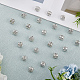 Sunnyclue 50 pièces en aluminium dreadlocks perles décoration de cheveux OHAR-SC0001-03S-4