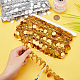 OLYCRAFT 20 Yards Belly Dance Tassel with Bling Sequins Coins Gold Silver Polyester Curtain Decoration Fringe Lace Dance Dress Belt Sequin Laser Tassel Trim for Dress Embellish and Headband Sewing AJEW-OC0002-66A-3