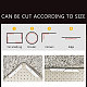 Самоклеющиеся нескользящие ковровые наклейки AJEW-WH0114-26-6