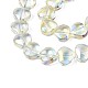 Electroplate Glass Beads Strands EGLA-S188-14-B02-3