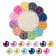 13 style de perles d'imitation en plastique ABS peintes à la bombe OACR-YW0001-41-2