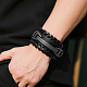 1шт. браслеты из искусственной кожи для мужчин с пряжкой из сплава AJEW-GF0011-49B-7