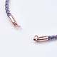 Braided Cotton Cord Bracelet Making MAK-I006-24RG-2