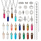 Набор для самостоятельного изготовления ожерелья-подвески из натуральных и синтетических драгоценных камней DIY-TA0004-91-1