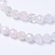 Natürliche rosa Morganit Perlen Stränge G-F568-168-4mm-3