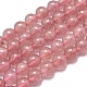 Brins de perles de quartz fraise natura G-D0001-10-8mm-1