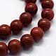 Chapelets de perles en jaspe rouge naturel X-G-I199-25-6mm-3