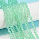 Cuisson des brins de perles de verre transparentes peintes DGLA-A034-J2mm-B05-2
