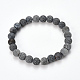 Natural Weathered Agate Beaded Stretch Bracelets BJEW-Q692-01C-1