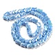Electroplated Glass Beads Strands GLAA-G092-A-14-2