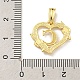 Подвески сердце латуни KK-I714-04G-C-3