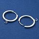 201 Stainless Steel Huggie Hoop Earrings Findings STAS-A167-01H-S-2