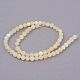Chapelets de perles en jade jaune naturel X-G-Q462-8mm-36-2