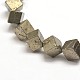 Natural Pyrite Cube Beads Strands G-I125-98-10x10mm-3