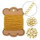 Kits de fabricación de collar de cadenas trenzadas de latón de diy DIY-LS0002-85-1