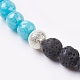 Colliers de perles en pierres gemmes naturelles NJEW-JN02164-3