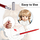 Set di strumenti per supporti per la radicazione dei capelli delle bambole TOOL-WH0159-18A-4