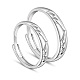 Shegrace 925 anillos ajustables de plata esterlina JR722A-1