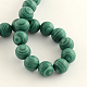 Round Synthetic Malachite Bead Strands G-Q938-02A-2