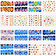 Stickers autocollants de transfert d'eau d'art d'ongle MRMJ-F003-02-5